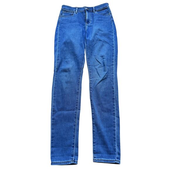 Levi's Women's 720 High Rise Super Skinny Blue Jeans 27 Classic Normcore Casual - Picture 2 of 7